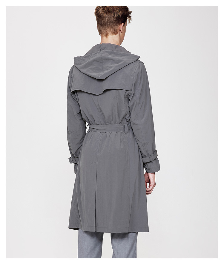 mattitude/mattitude男士风衣magmode名堂夏季新男装烟灰色设计感风衣