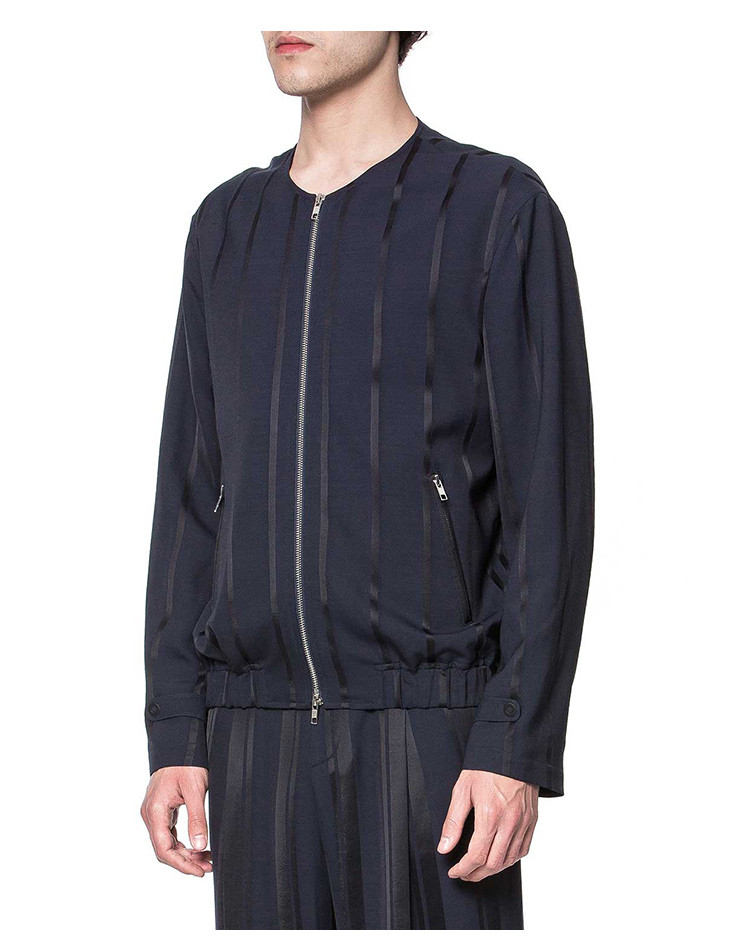 menwear】arcatelier/arcatelier男士夹克2017秋冬简约无领夹克