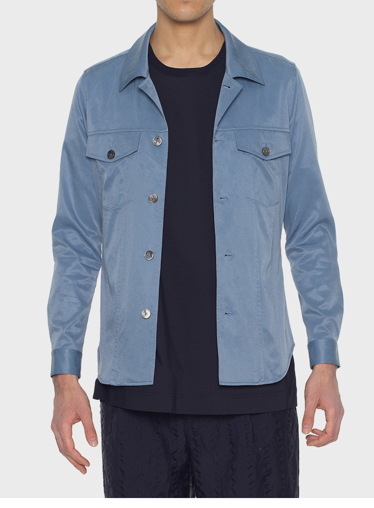 【designer menwear】arcatelier/arcatelier 男士长袖衬衫 浅蓝夹克