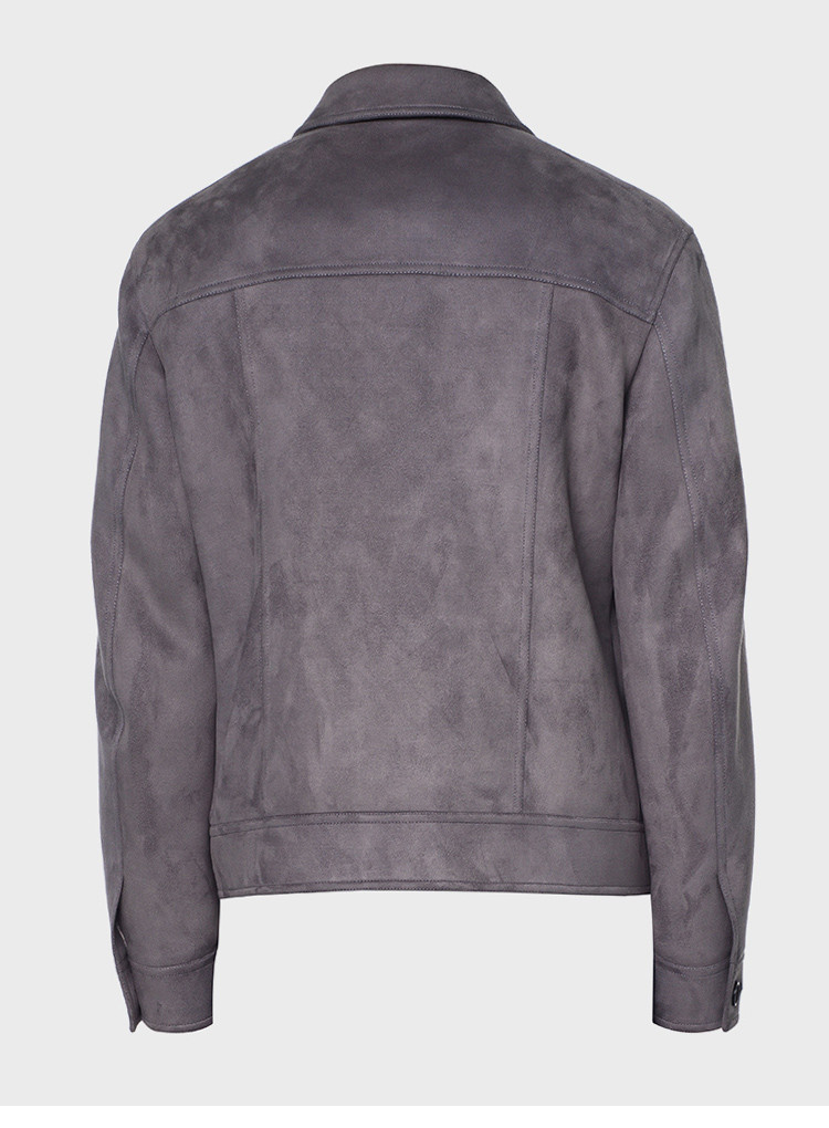 arcatelier/arcatelier 男士夹克 2017秋冬新款复古鼠灰色典卡车司机