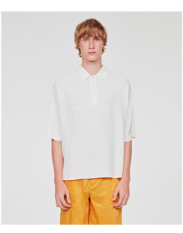 【designermenwear】seanbysean/seanbysean男士衬衫>男士短袖衬衫