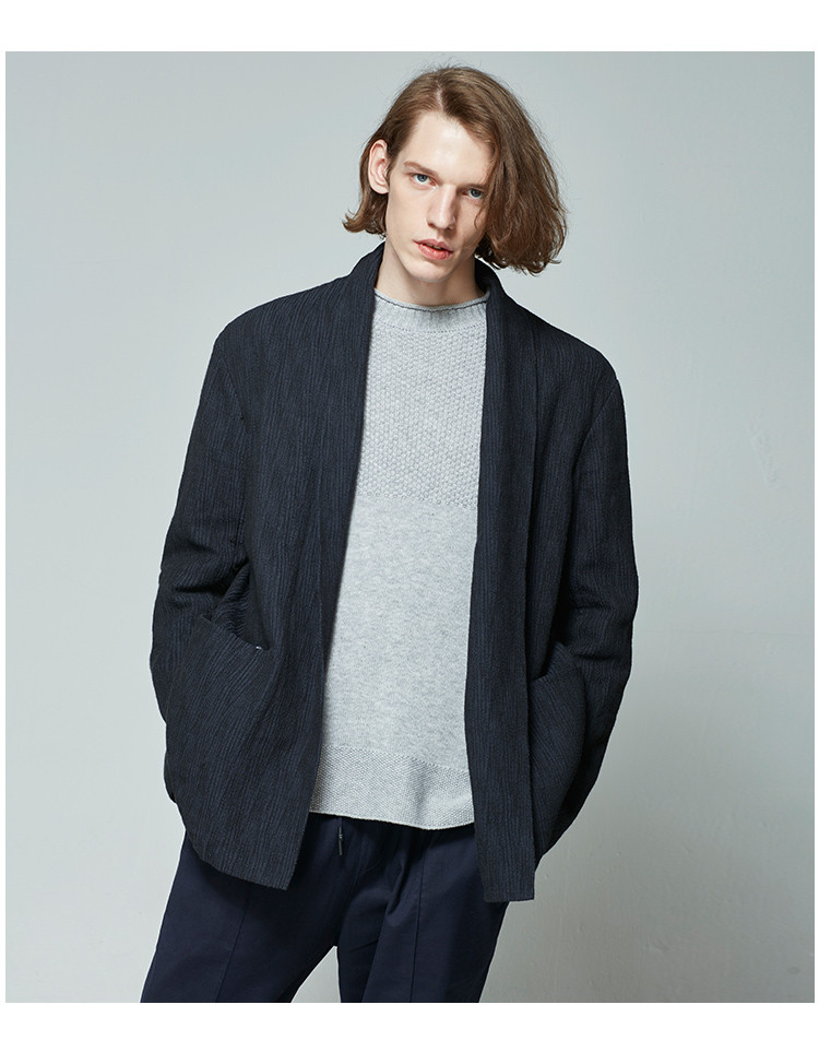 【designermenwear】seeingman/seeingman 名堂男士西服 秋冬肌理对襟