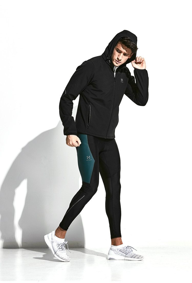 后秀/hotsuit运动风衣男跑步外套秋冬季防风连帽训练上衣