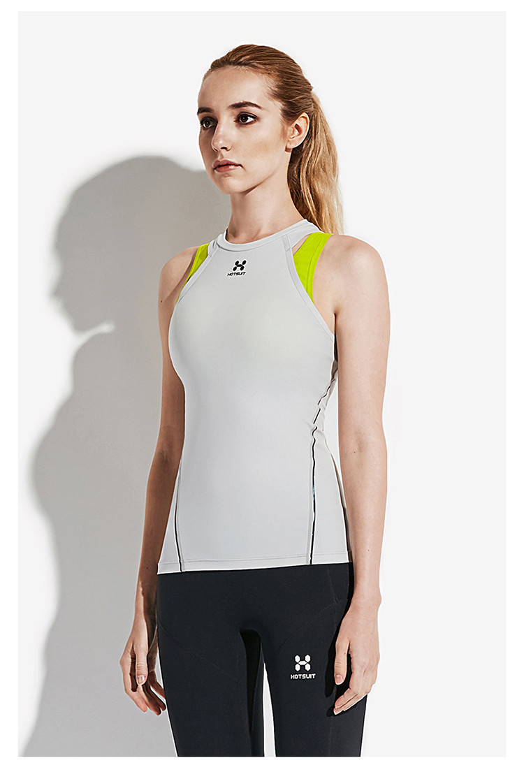 美国后秀/hotsuit 2019年夏 运动背心 女运动上衣 弹力透气修身运动