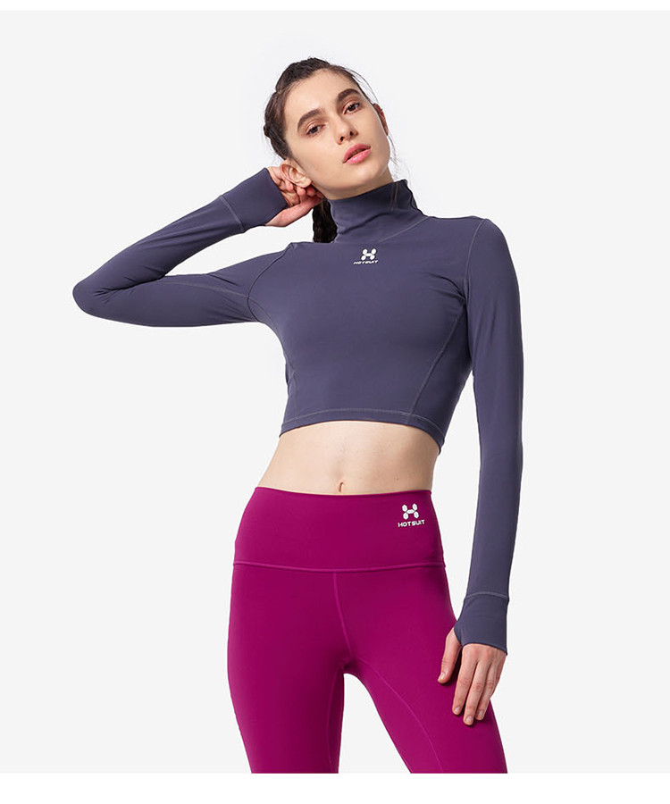 女士运动t恤】美国 hotsuit 运动上衣 女 2019秋季 新款 透气 紧身衣