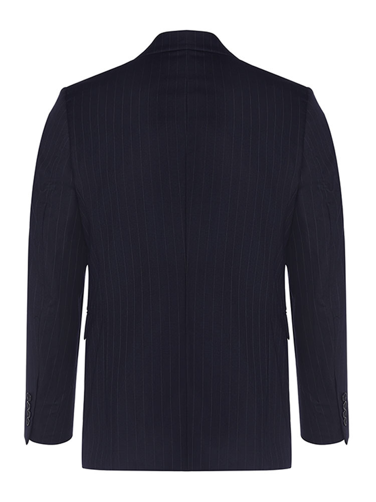 andrew mackenzie/安德鲁·麦肯锡男士深藏青色西服外套/常规款/竖