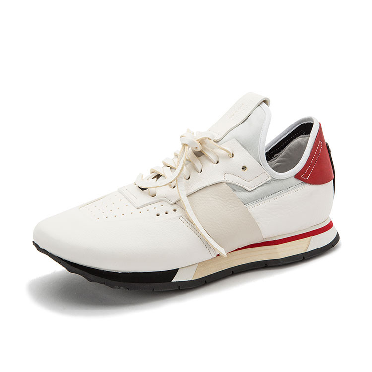 mackenzie/安德鲁·麦肯锡 amk 男士白色冲孔拼接百搭款-男士休闲运动