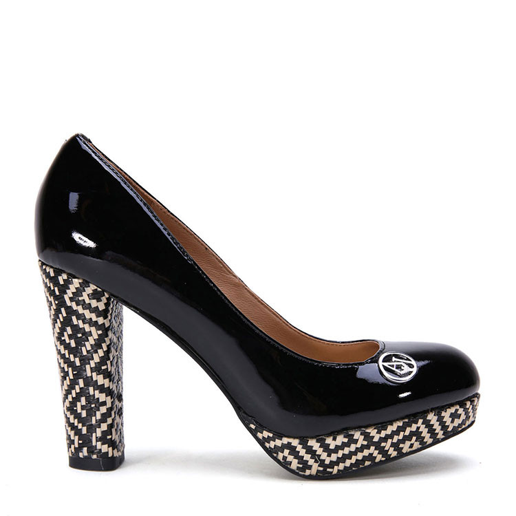 armani jeans/阿玛尼牛仔女士高跟鞋牛皮革tw574-j9-12