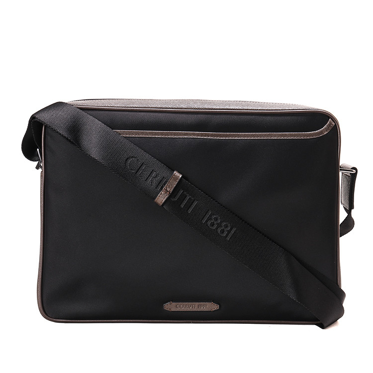 cerruti 1881/卓诺迪1881男士手提包 织物/配皮 牛皮 灰色