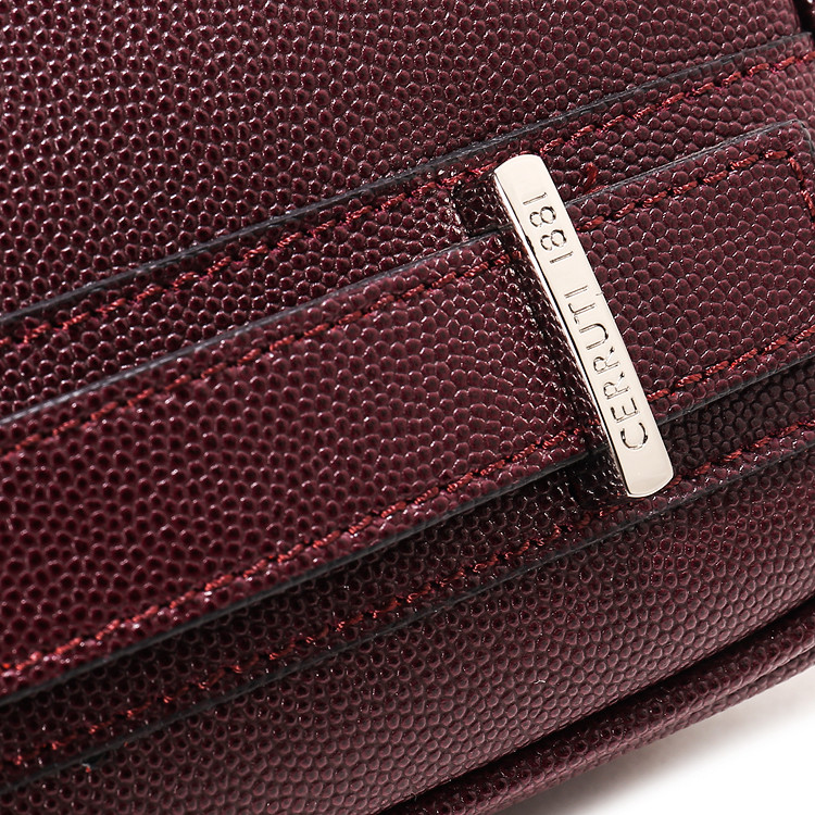 cerruti 1881/卓诺迪1881男士手提包 牛皮 酒红色