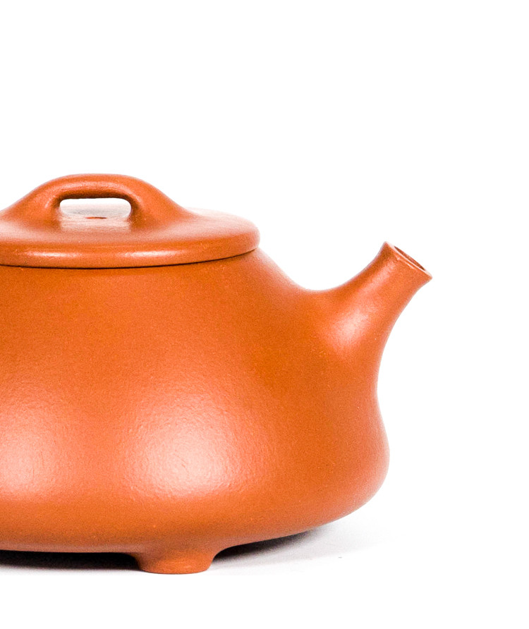 yuchengyao茶具/玉成窑张生品定石瓢紫砂壶〔hs15508]