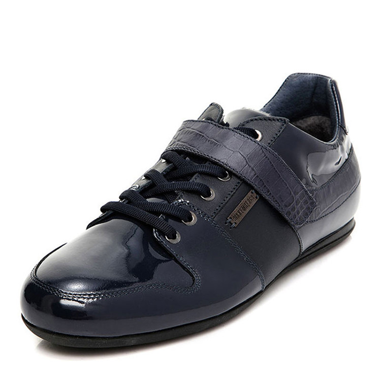 dirk bikkembergs 牛皮头层革 低帮休闲鞋 蓝色男士休闲运动鞋 bke