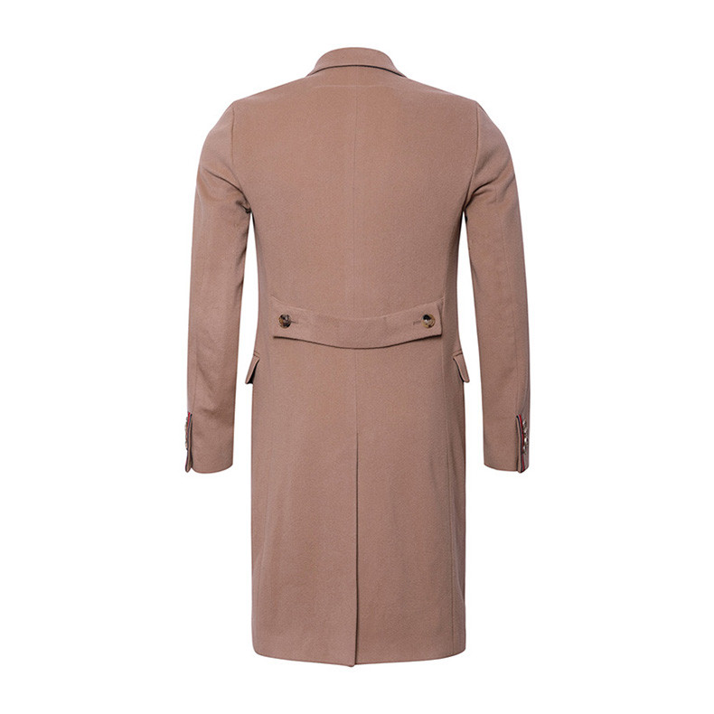 givenchy/纪梵希 男士大衣 休闲时尚山羊绒翻领长款大衣 gv1c3d002