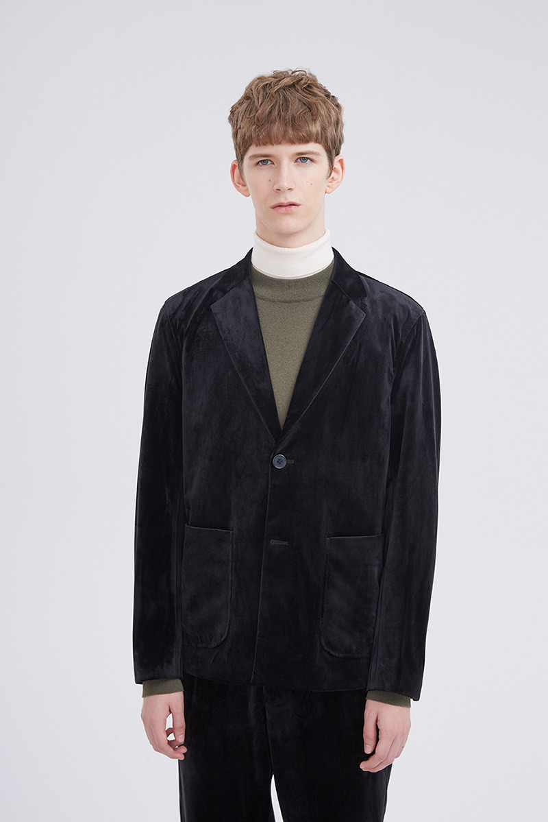 【designermenwear】depot3/depot3品牌18秋冬新品丝绒男士西服