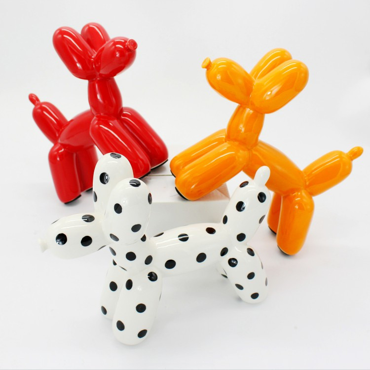 imm living[加拿大]装饰摆件小号欢乐橙色气球狗