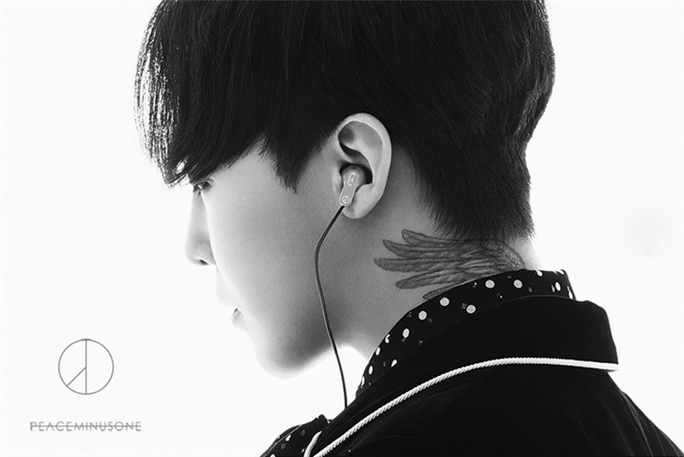 peaceminusone pmo pro-in ear gd权志龙入耳式耳机 黑色 银色