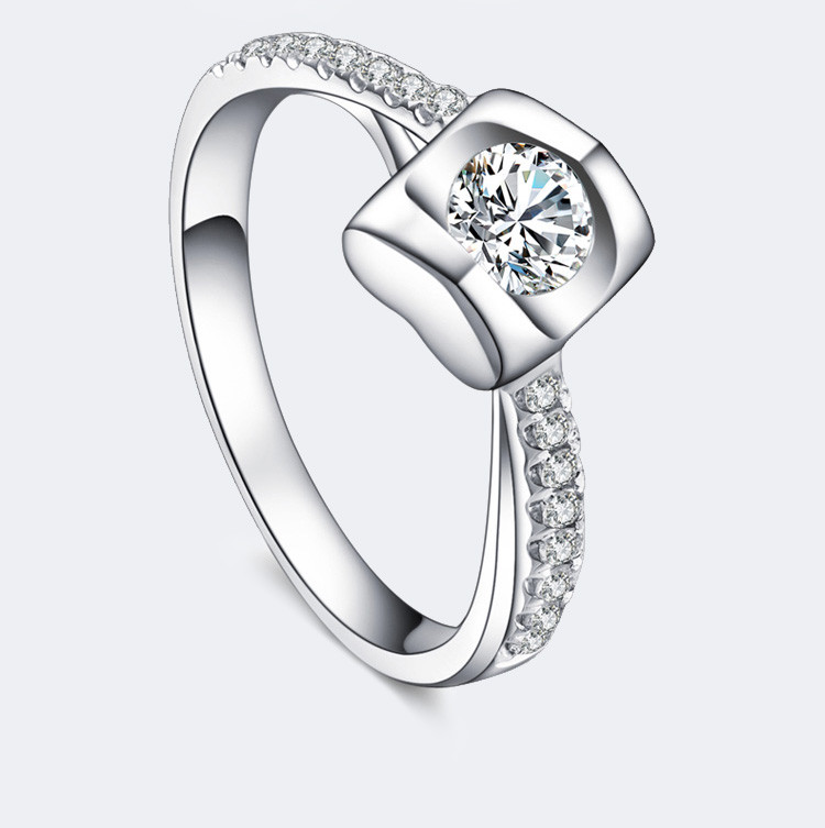 【darry戴瑞 戒指/指环】darry/戴瑞100分j色净度vs2dr正品专柜求婚