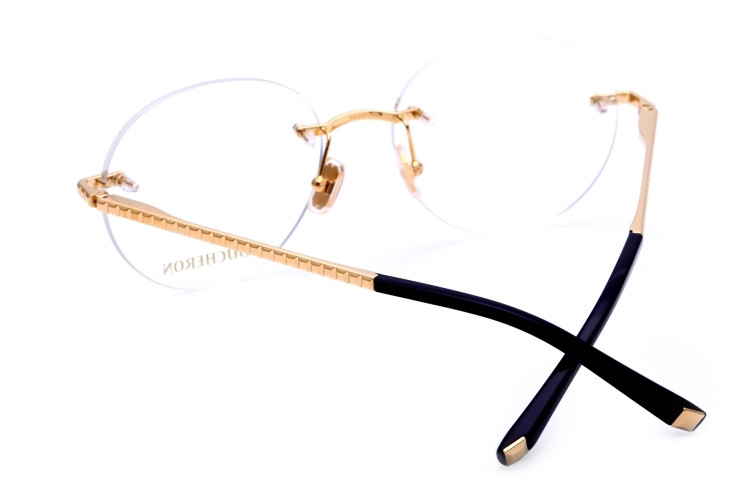 boucheron/宝诗龙眼镜架男女款无框时尚近视眼镜架bc0056o