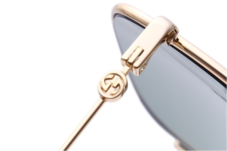 镜】gucci/古驰太阳镜男女款细框方框墨镜古奇遮阳眼镜gg0396s【正品