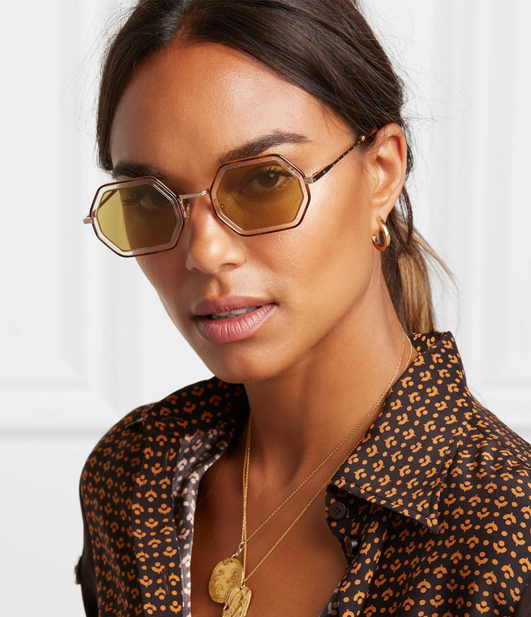 chloe/克洛伊 墨镜寇依女士方框太阳镜时尚太阳眼镜ce146s