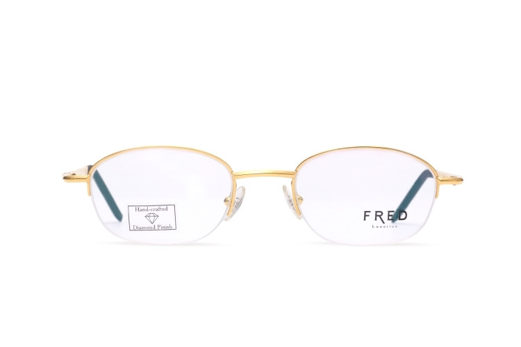 fred/法兰 半框光学镜架男女款时尚细框近视眼镜框cut