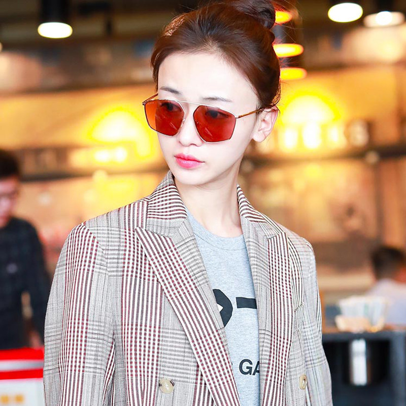 gucci/古驰太阳镜男女款方框墨镜个性潮流时尚眼镜倪妮唐艺昕吴谨言