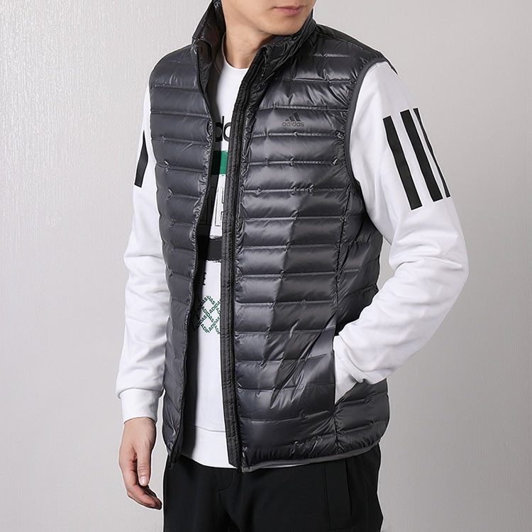 阿迪达斯adidas 男 varilite vest立领保暖防风轻便舒适运动休闲羽绒