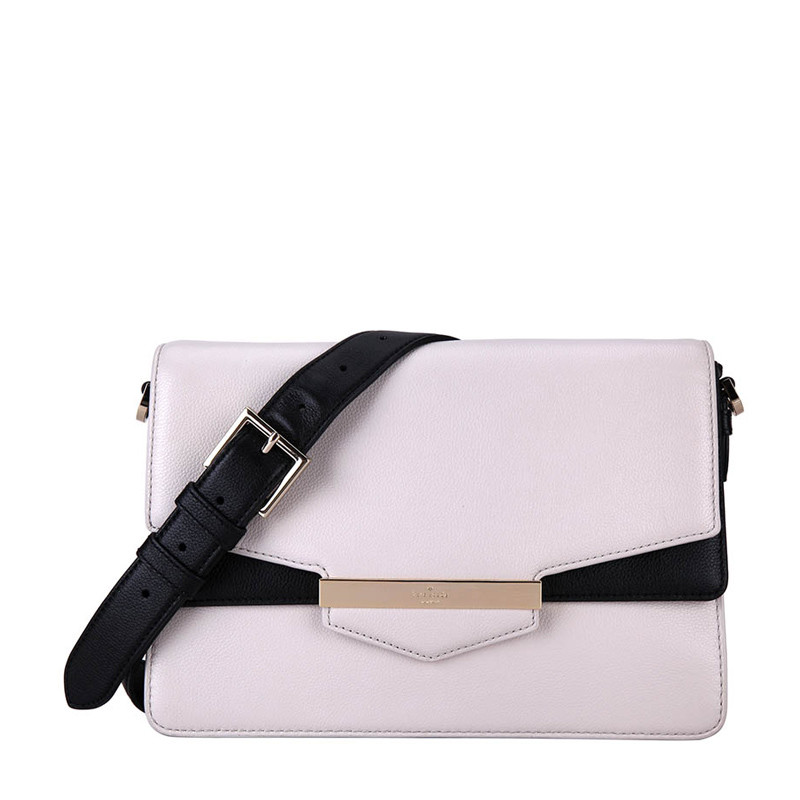 kate spade/凯特·丝蓓 女士黑白拼色真皮单肩斜挎包 pxru6938 052