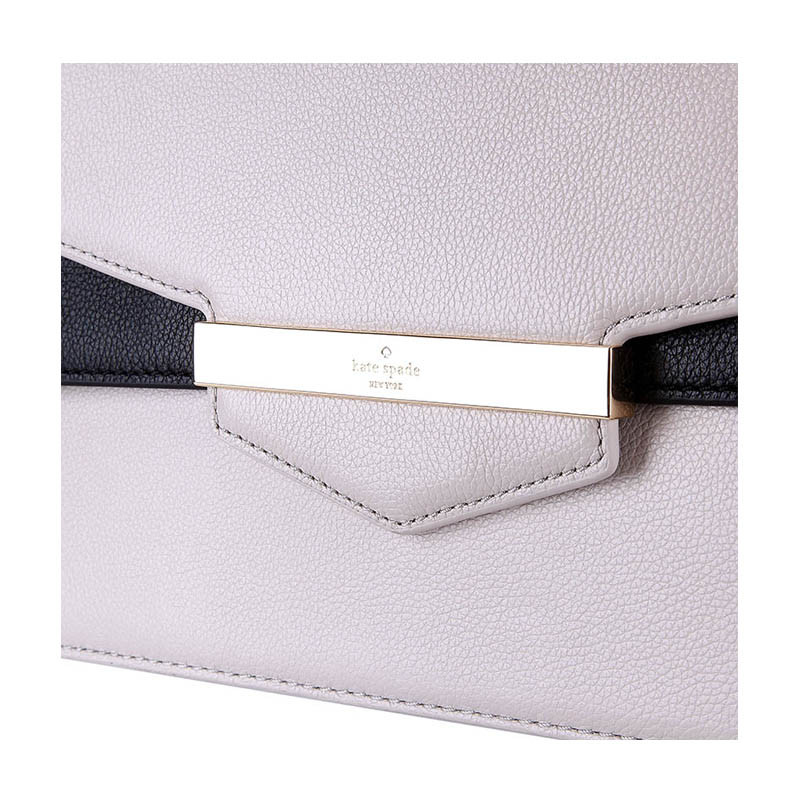 kate spade/凯特·丝蓓 女士黑白拼色真皮单肩斜挎包 pxru6938 052