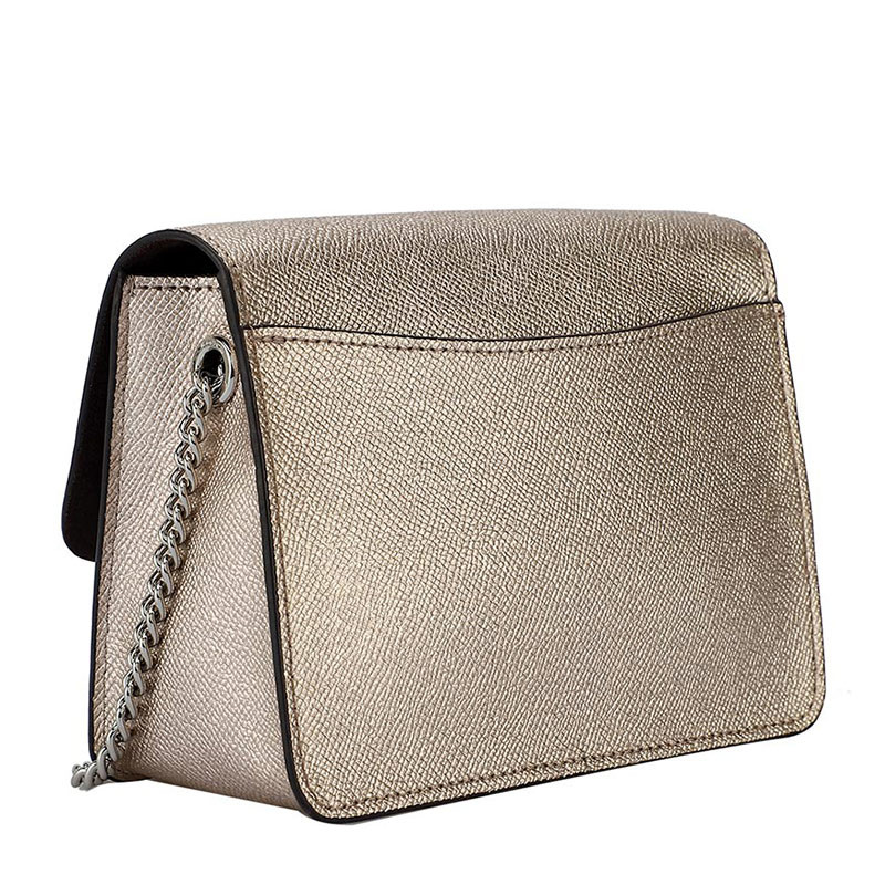 coach/蔻驰女士金色皮质单肩斜挎链条包小方包f31938sv/pl