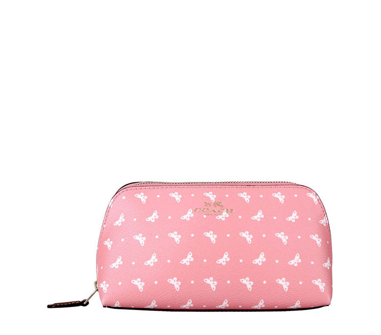 coach/蔻驰 女士粉底印蝴蝶pvc化妆包 f59783 imm4c
