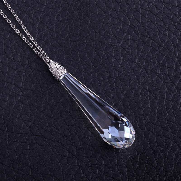 swarovski/施华洛世奇 viva pendant透明水滴项链 5012483