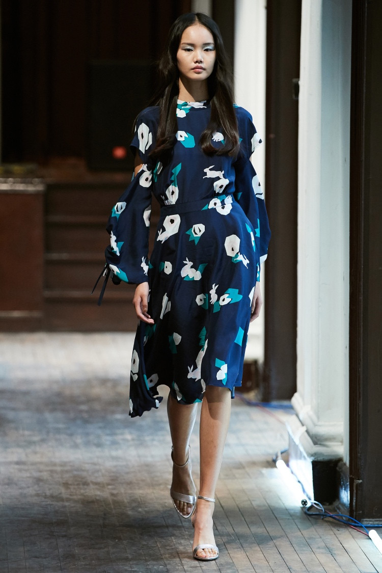 helen lee/helen lee/女士连衣裙/真丝露背衬衫裙