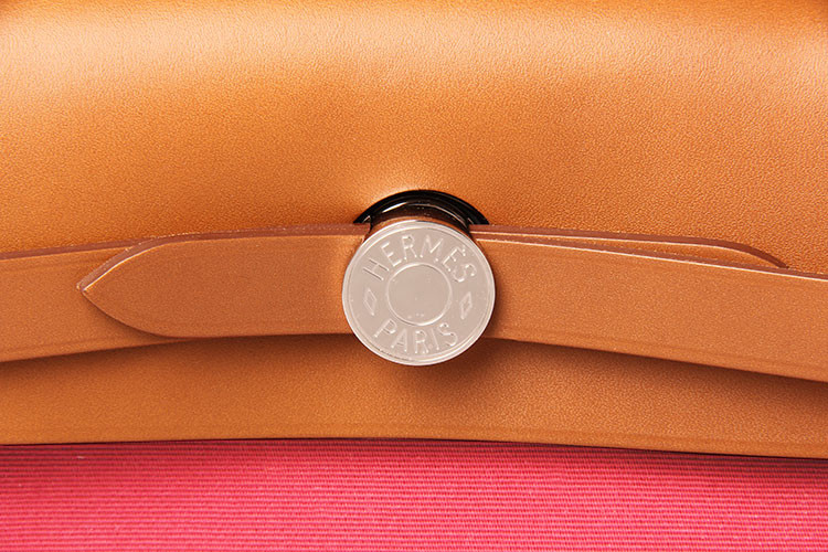 hermes/爱马仕 女士 唇膏粉帆布两用包 herbag31 帆布/配皮