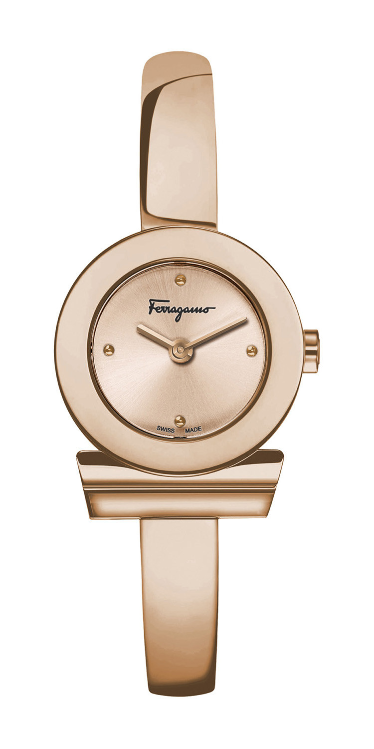 salvatore ferragamo/菲拉格慕gancino bracelet系列女士圆形石英腕表