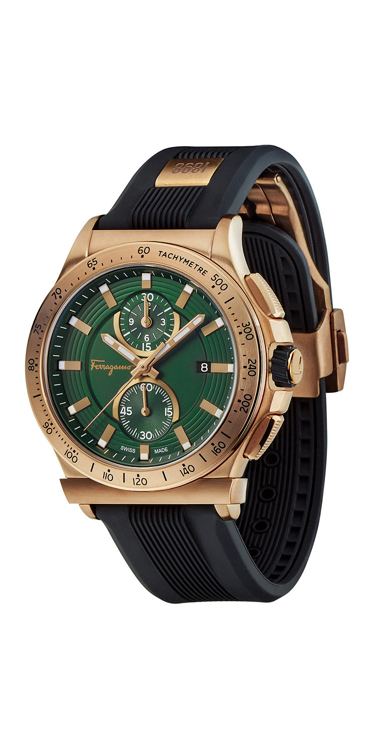 salvatore ferragamo/菲拉格慕 1898 sport系列男士圆形石英腕表,ffj
