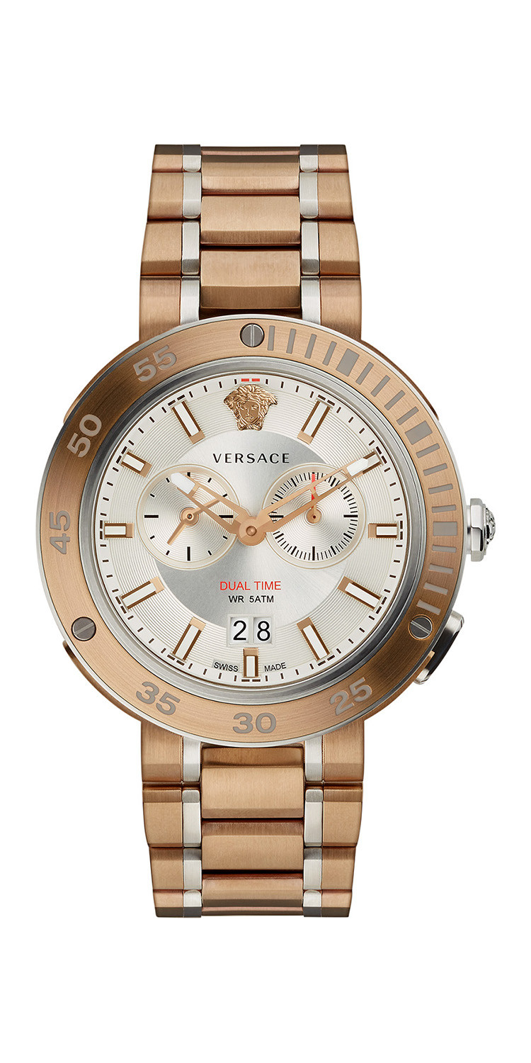 versace/范思哲v-extreme pro系列男士圆形石英腕表,vcn050017型号