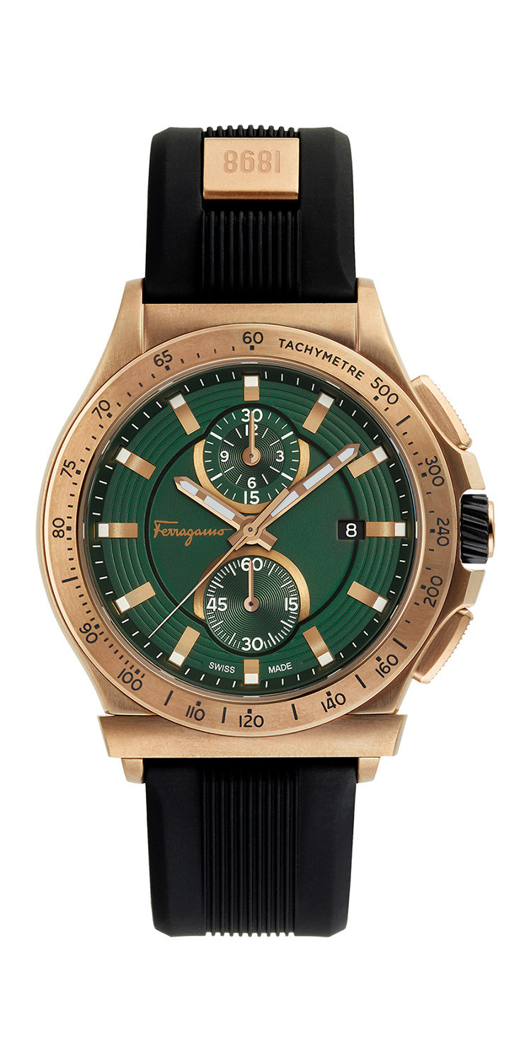 salvatore ferragamo/菲拉格慕 1898 sport系列男士圆形石英腕表,ffj