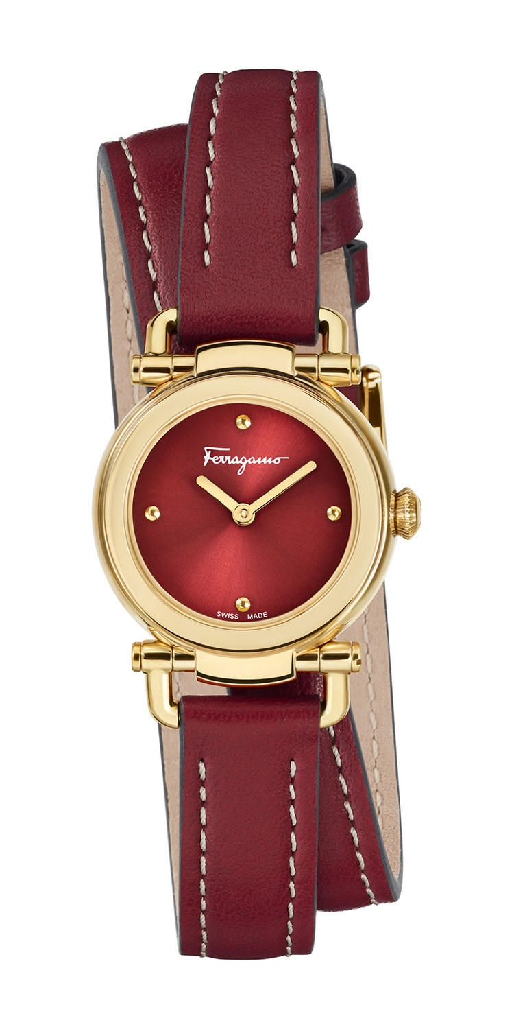 salvatore ferragamo/菲拉格慕ferragamo casual系列女士圆形石英腕表