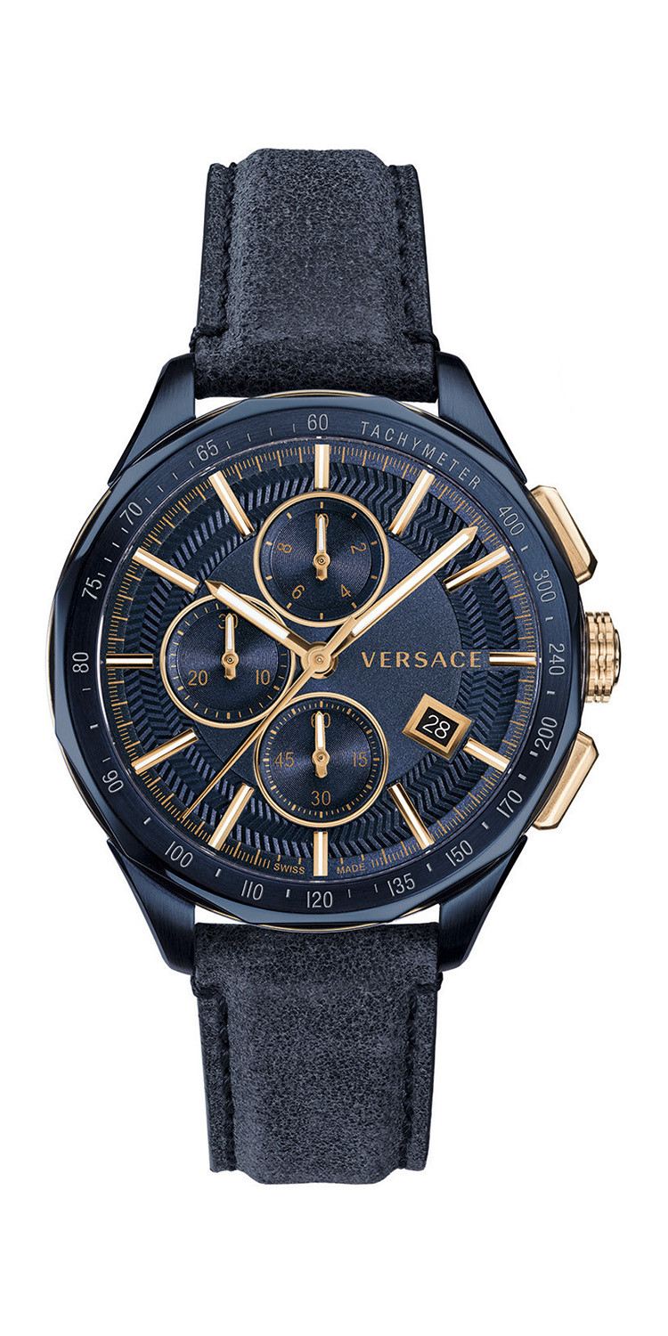 versace/范思哲glaze系列男士圆形石英腕表,vebj00318型号