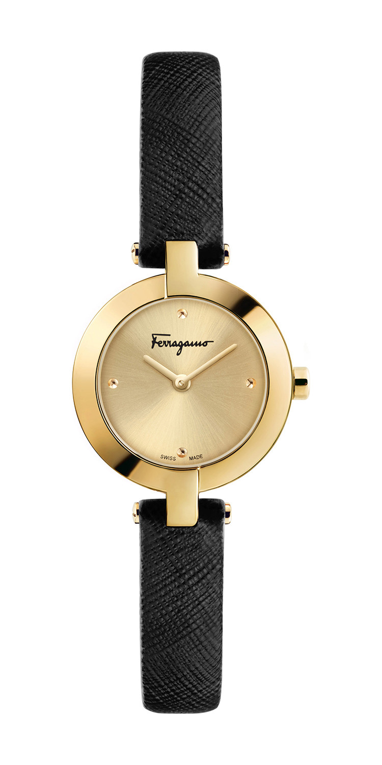 salvatore ferragamo/菲拉格慕ferragamo miniature系列女士圆形石英