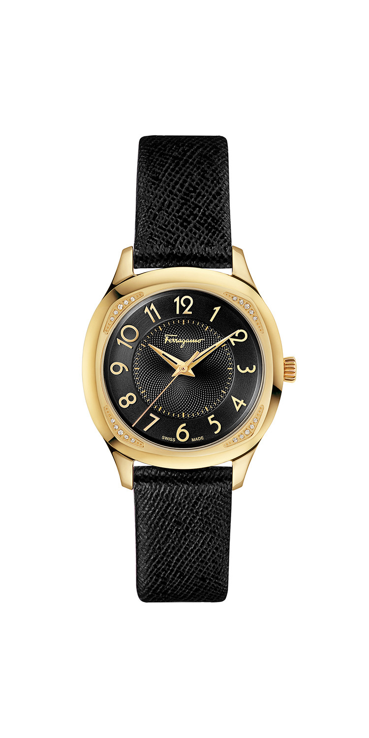 salvatore ferragamo/菲拉格慕ferragamo time系列女士圆形石英腕表