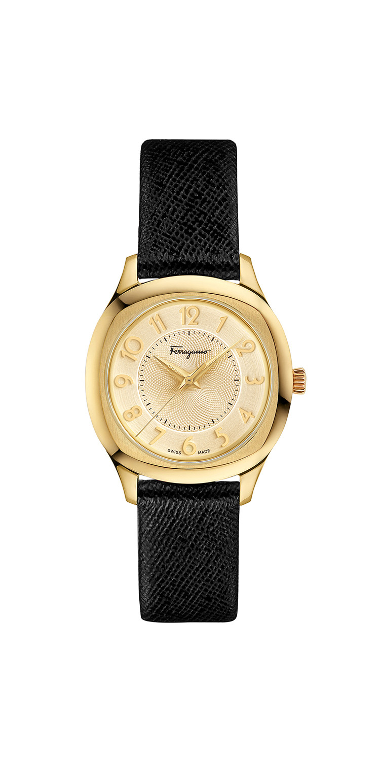 salvatore ferragamo/菲拉格慕ferragamo time系列女士圆形石英腕表