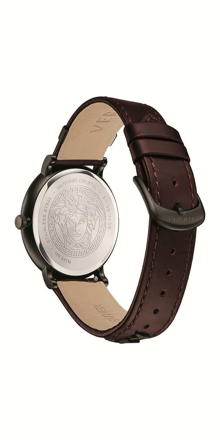 versace/范思哲v circle系列男士圆形石英腕表,vbq040017型号