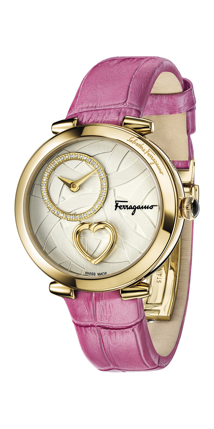 salvatore ferragamo/菲拉格慕cuore ferragamo系列女士圆形石英腕表