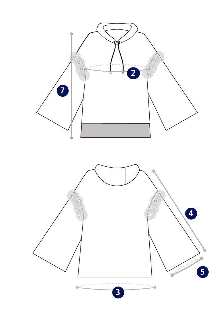 vacae/vacae 2017秋冬立体雕花宽袖连帽运动衫女卫衣