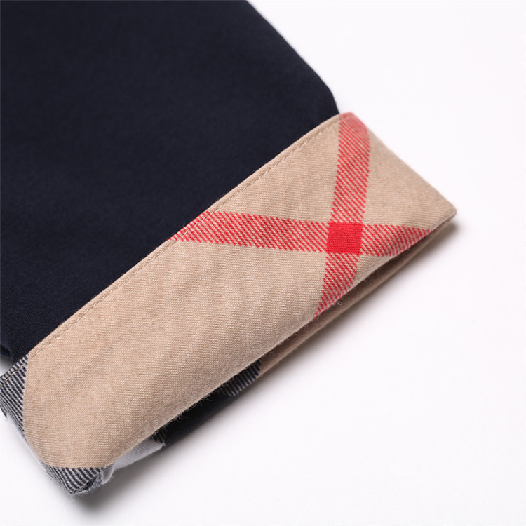 burberry/博柏利 格子边圆领中袖女士短袖t恤