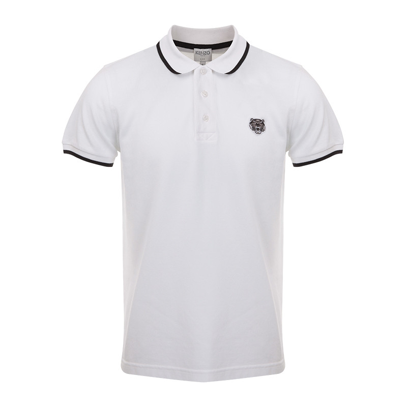 kenzo/高田贤三 小虎头胸标polo衫翻领男士短袖t恤