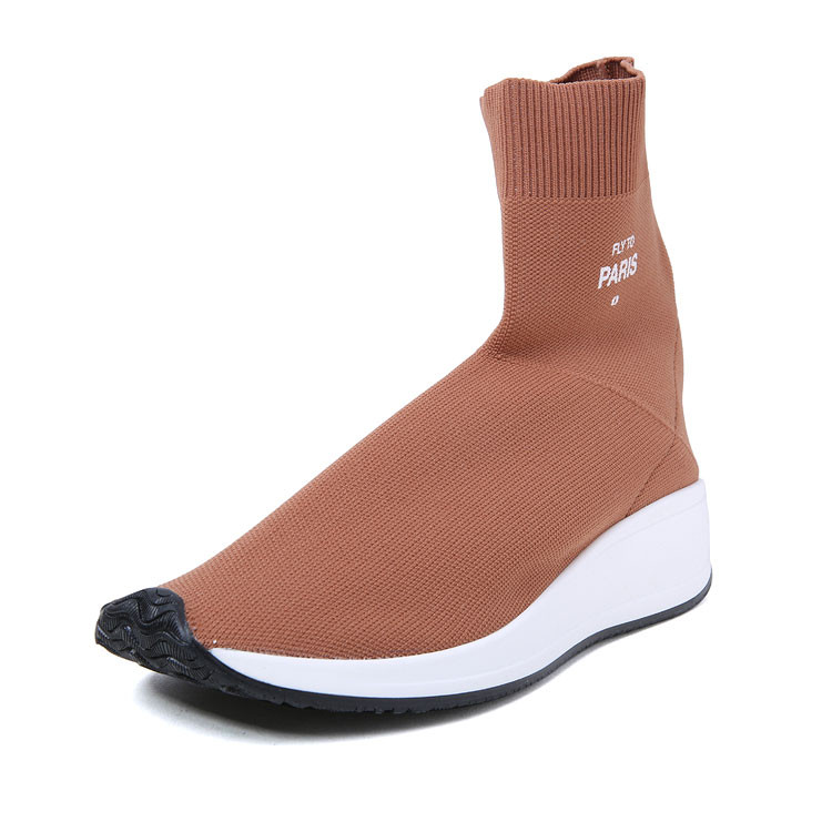 joshuas织物咖啡色针织高帮女士休闲运动鞋97d3jossh006【官方授权】