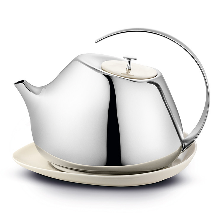 georg jensen helena茶壶(附白瓷隔热盘)/3224【10 corso como】